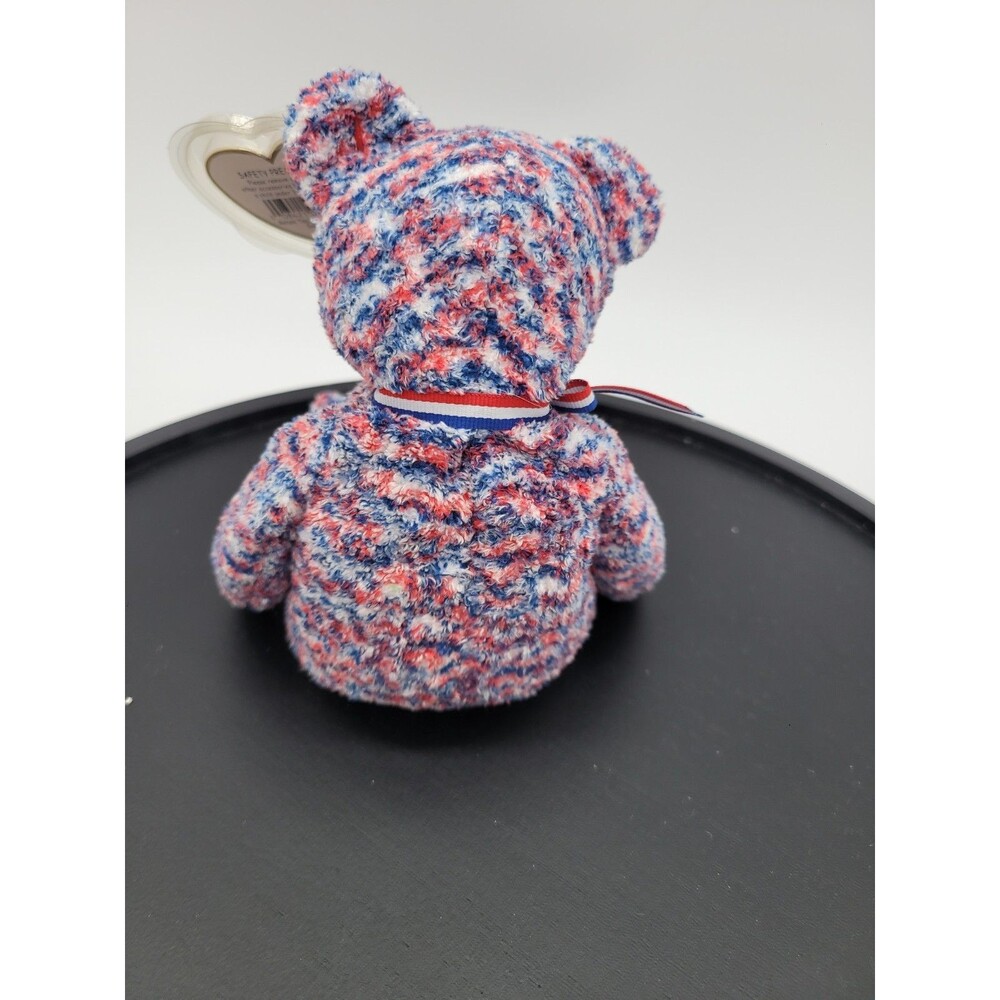 Ty Beanie Baby USA Bear DOB July 4, 2000 New with Tag Protector 8" - Picture 5 of 9